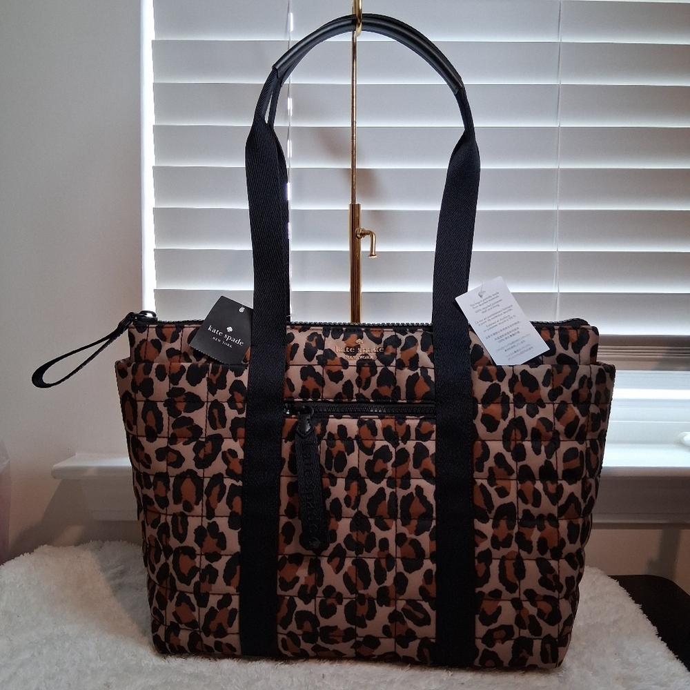 NWT Kate Spade Camden Spotted Leopard Tote
